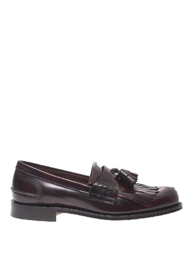 Shop Church's Oreham Polished Leather Tasselled Loafers In Black