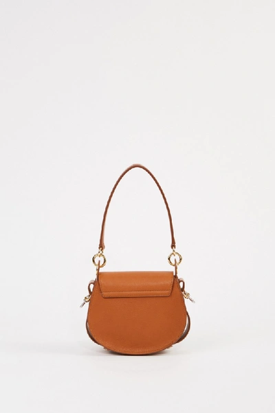 Shop Chloé Shoulder Bag 'tess Small' Caramel In Brown