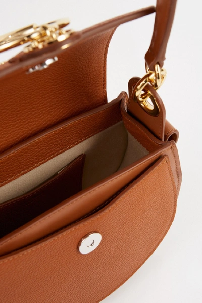 Shop Chloé Shoulder Bag 'tess Small' Caramel In Brown