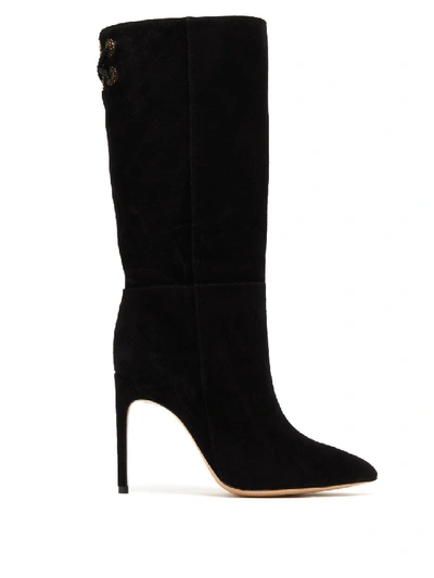 Shop Sophia Webster Slouchy Suede Boots In Black