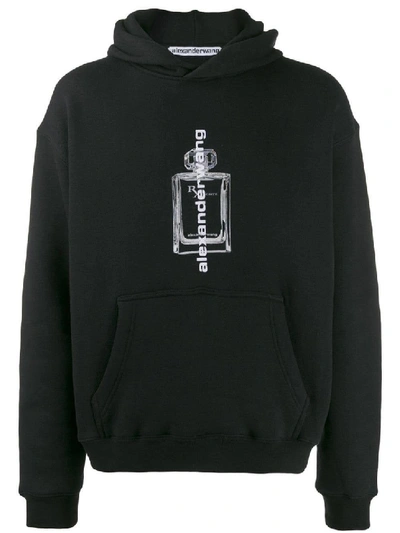 Shop Alexander Wang Black Men's Fragrance Bottle Hoodie