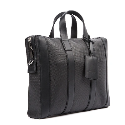 Shop Bottega Veneta Black Leather Business Bag