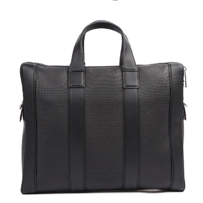 Shop Bottega Veneta Black Leather Business Bag