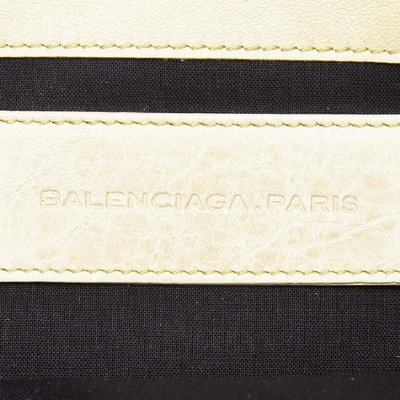 Pre-owned Balenciaga Motocross Giant 21 Envelope Clutch Bag In Neutrals