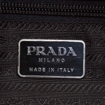 Shop Prada Patent Leather Shoulder Bag In Black