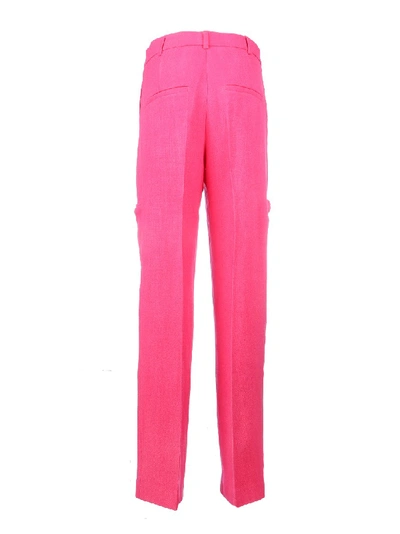 Shop Jacquemus Wide-leg Trousers In Pink
