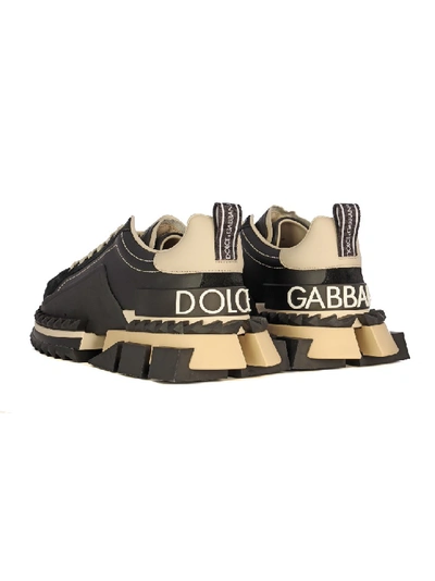 Shop Dolce & Gabbana Leather Sneakers In Black