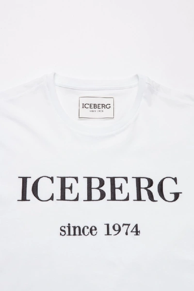 Shop Iceberg Iconic Logo T-shirt White