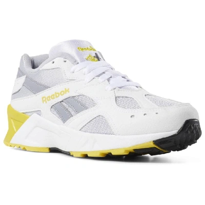 Shop Reebok Aztrek Cold Grey/wht/lemo In White