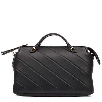 Shop Fendi Black Leather By The Way Bag