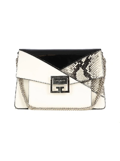 Shop Givenchy Gv3 Leather Shoulder Bag In White