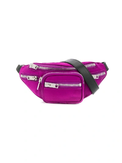 Shop Alexander Wang Purple Women's Mini Attica Belt Bag Purple In Pink