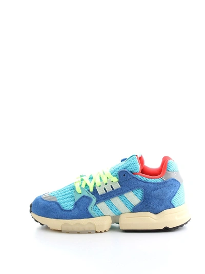 Shop Adidas Originals Zx Torsion Sneakers In Blue