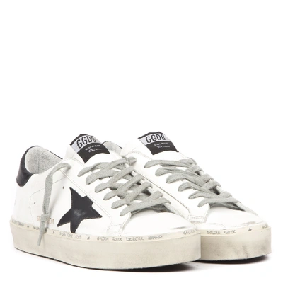 Shop Golden Goose High Star White Leather Sneaker