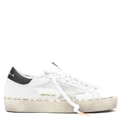 Shop Golden Goose High  Star Leather Vintage Sneakerv In White
