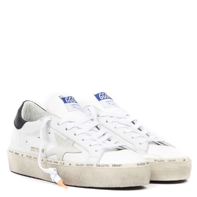 Shop Golden Goose High  Star Leather Vintage Sneakerv In White