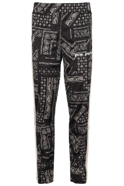 Shop Palm Angels Bandana Classic Track Pants In Black