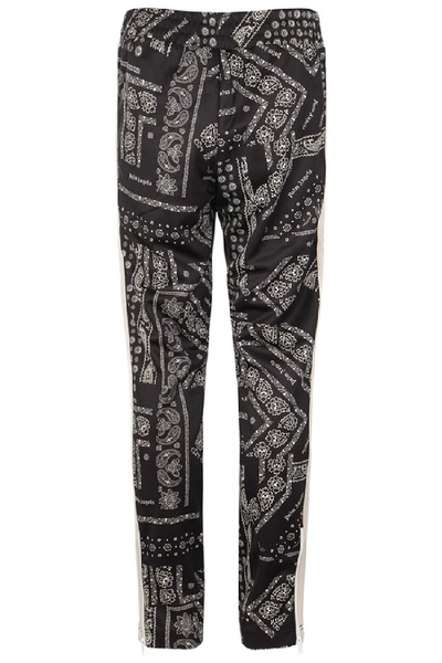 Shop Palm Angels Bandana Classic Track Pants In Black