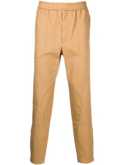 Shop Gucci Brown Men's Khaki Tapered Leg Track Pants