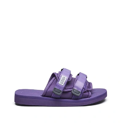 Shop Suicoke Moto-cab Sandals In Purple