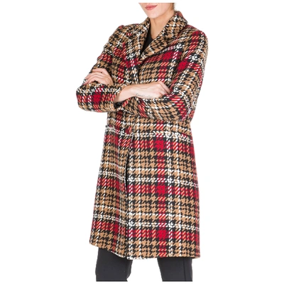Shop Be Blumarine Women's Coat In Brown
