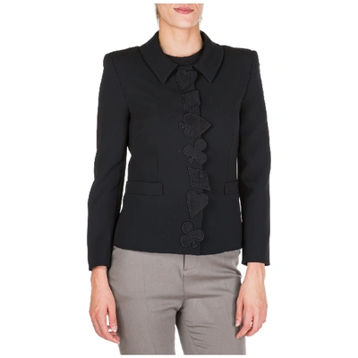 Shop Boutique Moschino Women's Jacket Blazer In Black
