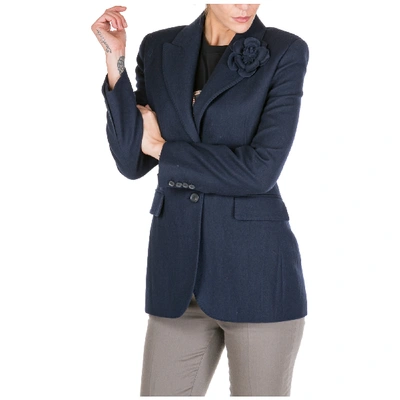 Shop Ermanno Scervino Women's Jacket Blazer In Blue