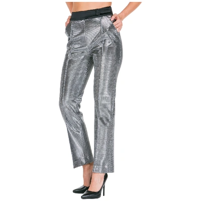 Shop Ermanno Scervino Women's Trousers Pants In Silver