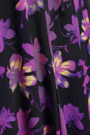 maje purple floral dress