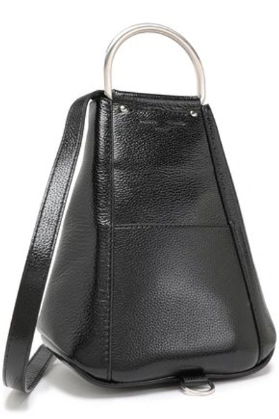 Shop Proenza Schouler Woman Textured Patent-leather Backpack Black