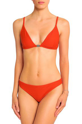 bright orange bikini top