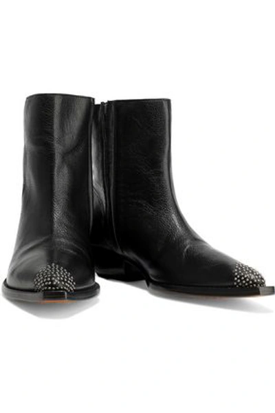 Iro Woman Santiago Studded Leather Ankle Boots Black | ModeSens