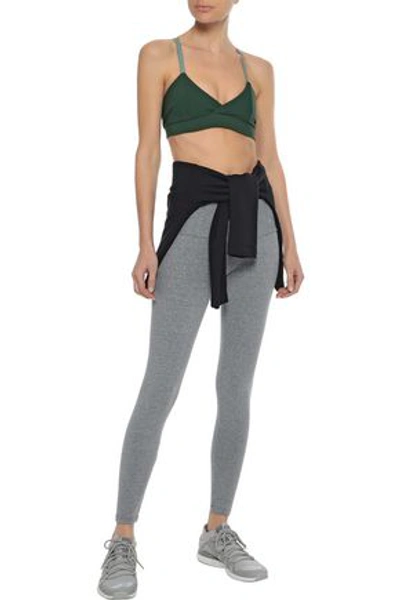 Shop Live The Process V Stretch-supplex Sports Bra In Emerald