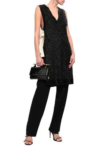 Shop Marni Woman Sequined Tulle Tunic Black