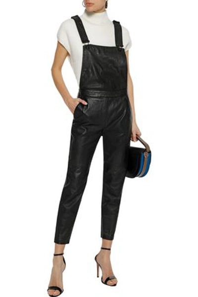 Shop Muubaa Leather Overalls In Black