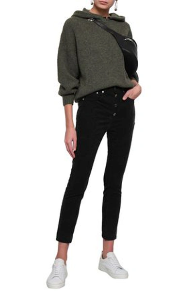 Shop Rag & Bone Rosie Cotton-blend Corduroy Skinny Pants In Black