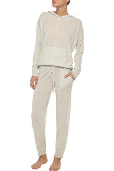 Shop Skin Myla Wool-blend Jersey Pajama Pants In Stone