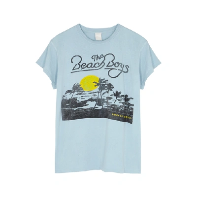 Shop Madeworn The Beach Boys Printed Cotton T-shirt In Blue