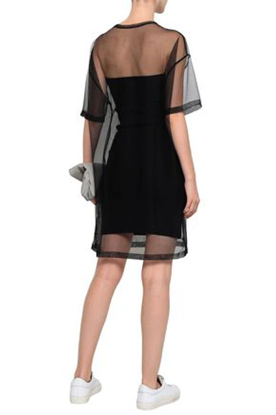 Shop Ninety Percent Tulle Mini Dress In Black