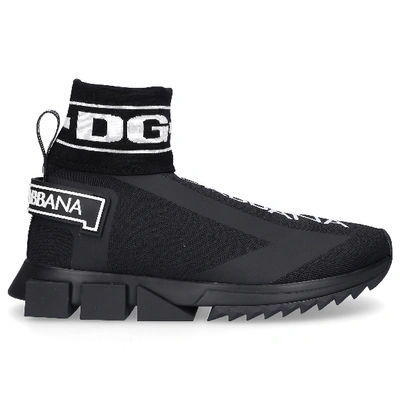 Shop Dolce & Gabbana Sneakers Black Sorrento Senaker