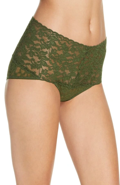 Hanky Panky 'retro Vikini' Briefs In Woodland Green