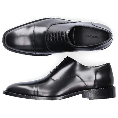 Shop Balenciaga Business Shoes Oxford Richel  Calfskin In Black