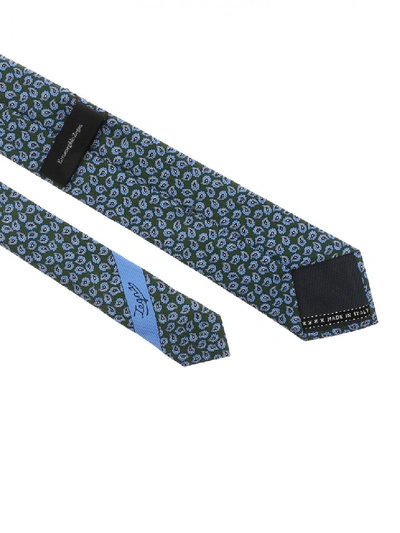 Shop Ermenegildo Zegna Tie Silk Z6w07 1l7 D In Blue