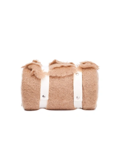 Shop Jil Sander Beige Mohair Plain Blanket In Neutrals