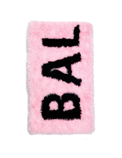 Shop Balenciaga Pink Giant Faux Fur Scarf