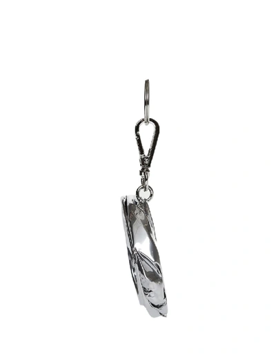 Shop Raf Simons Crushed Can Keyring In Grey
