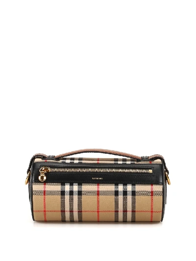 Shop Burberry Barrel Cylindrical Bag In Black