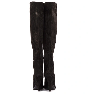 Shop Aldo Castagna Black Color Suede Boots