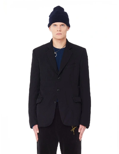 Shop Jil Sander Navy Blue Cashmere Beanie In Black