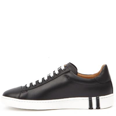 Shop Bally Wivian Black Leather Sneakers